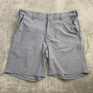HUK Pursuit Shorts Mens XL Gray Stretch Performance Fishing Outdoor Gorpcore 8”